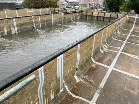 GTb double storm storage capacity at Southampton treatment works to prevent environmental spill