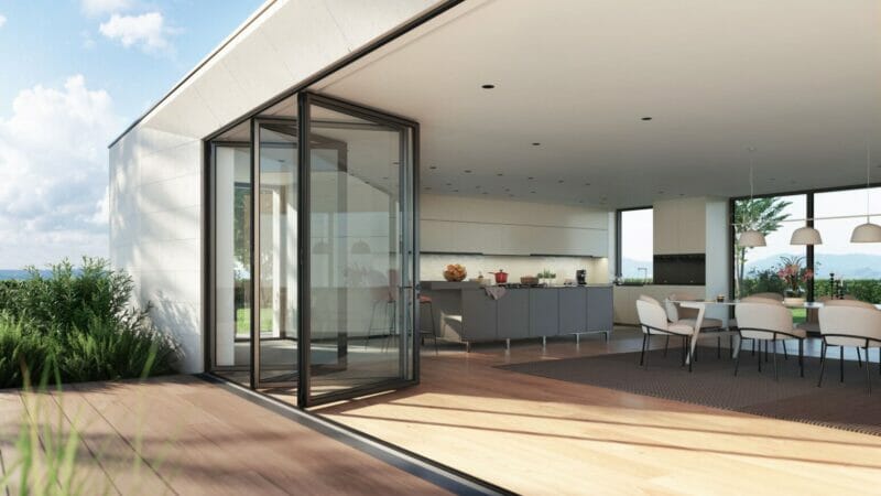 Introducing the new larger, slimmer bi-fold door from Schüco