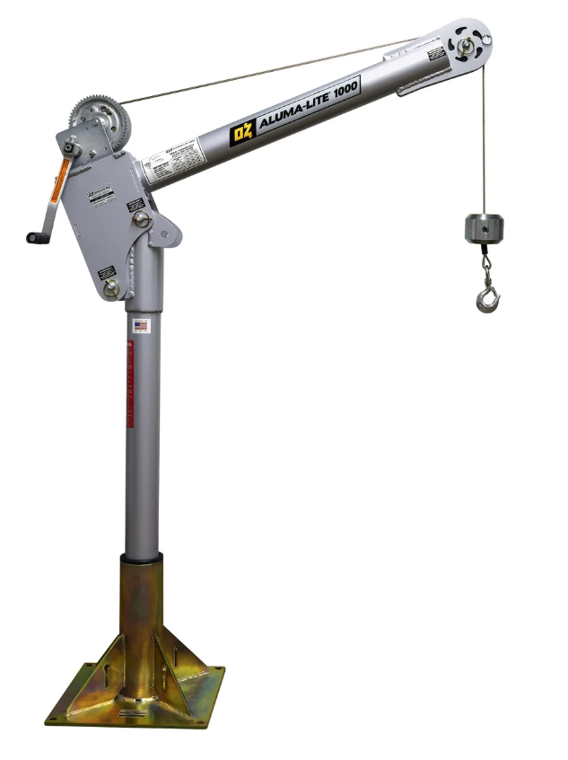 OZ Lifting Launches Aluma-Lite Davit Crane