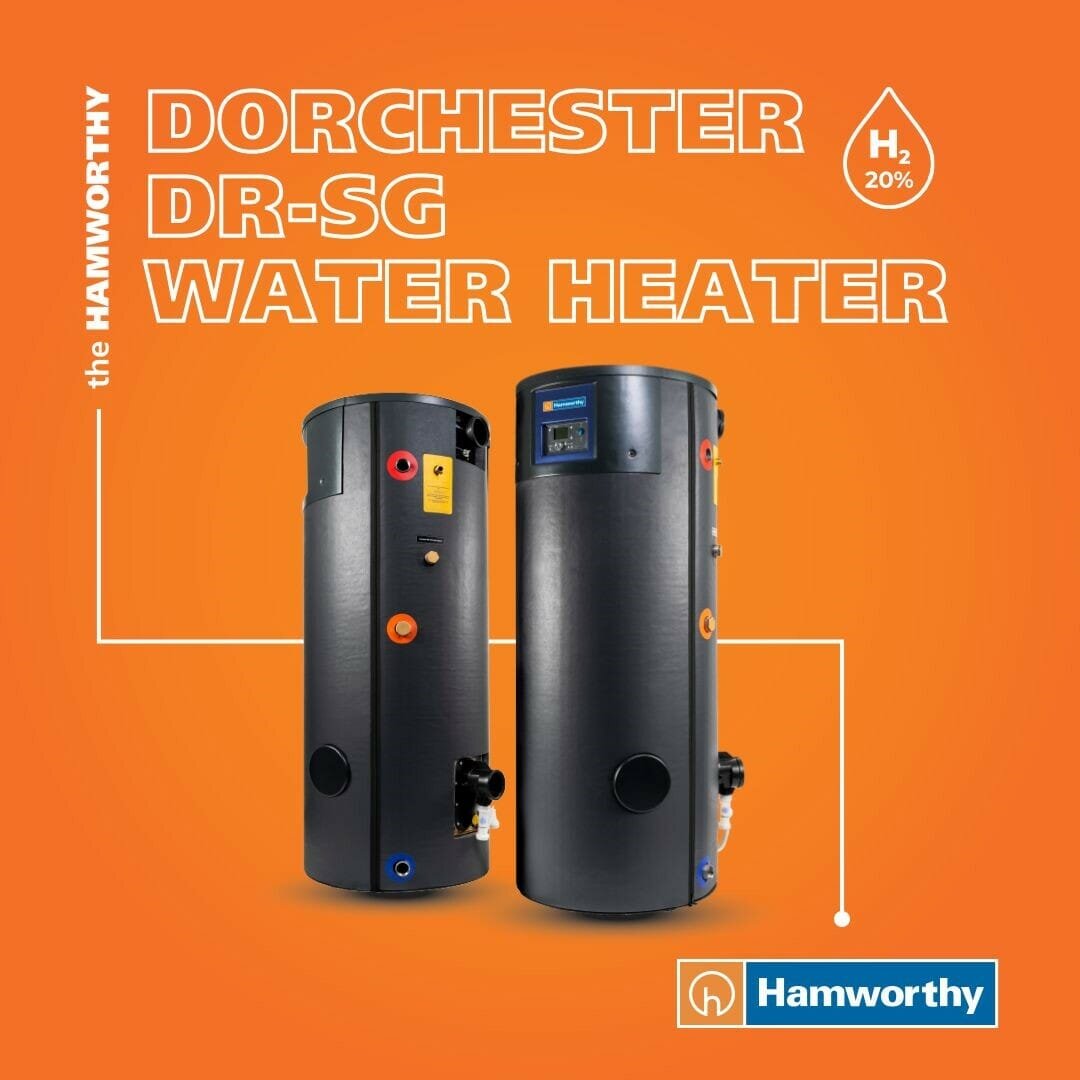 NEW DORCHESTER DR-SG STAINLESS STEEL WATER HEATER FROM HAMWORTHY PROVIDES A DURABLE AND LONG-LASTING SOLUTION