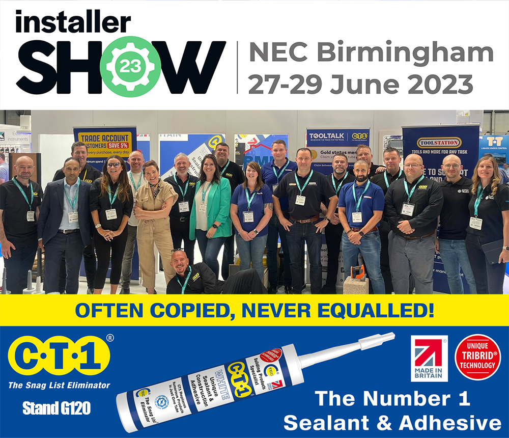 Visit CT1 at The Installer Show 27-29th June 2023