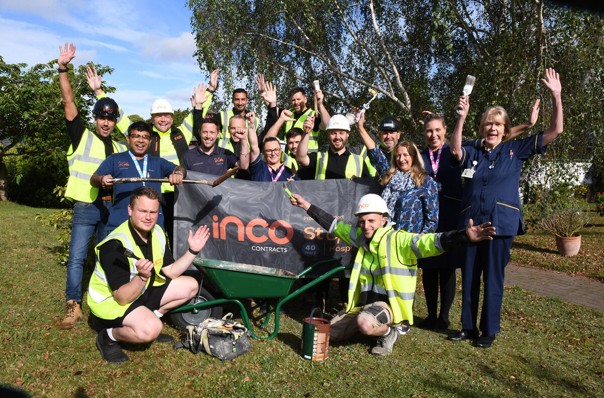 Inco Contracts gives St Giles Hospice its own DIY SOS makeover