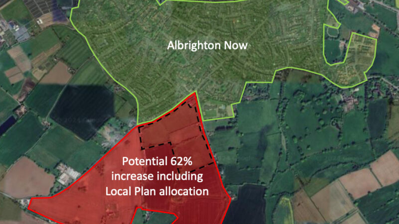 MP Mark Pritchard supports residents against developer’s proposals to destroy Greenbelt in Shropshire village