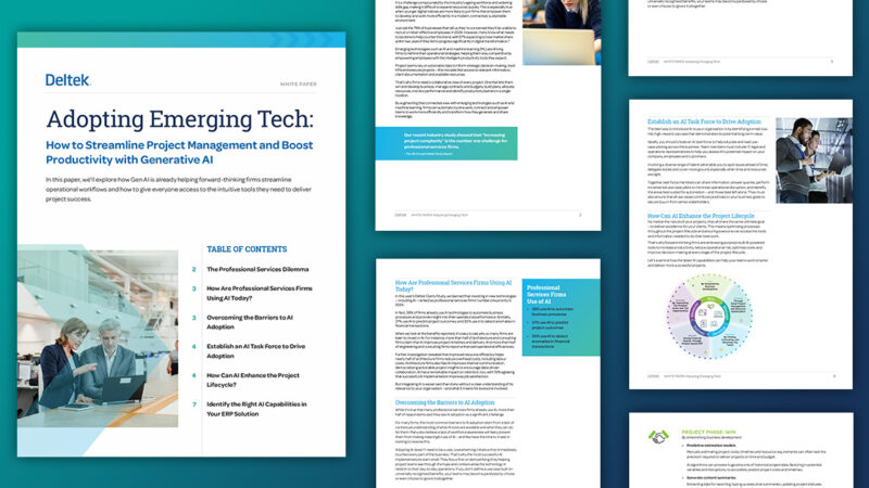 UK professional services firms look to GenAI for improved productivity and profitability, Deltek report reveals