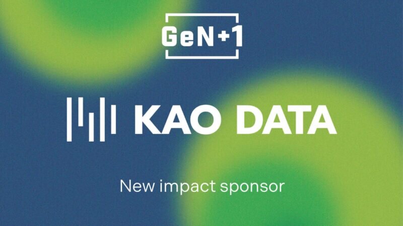 Kao Data announced as GeN+1’s First Impact Sponsor