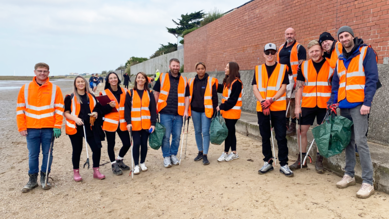 Acero Construction Team Joins Forces for The Great British Beach Clean 2024