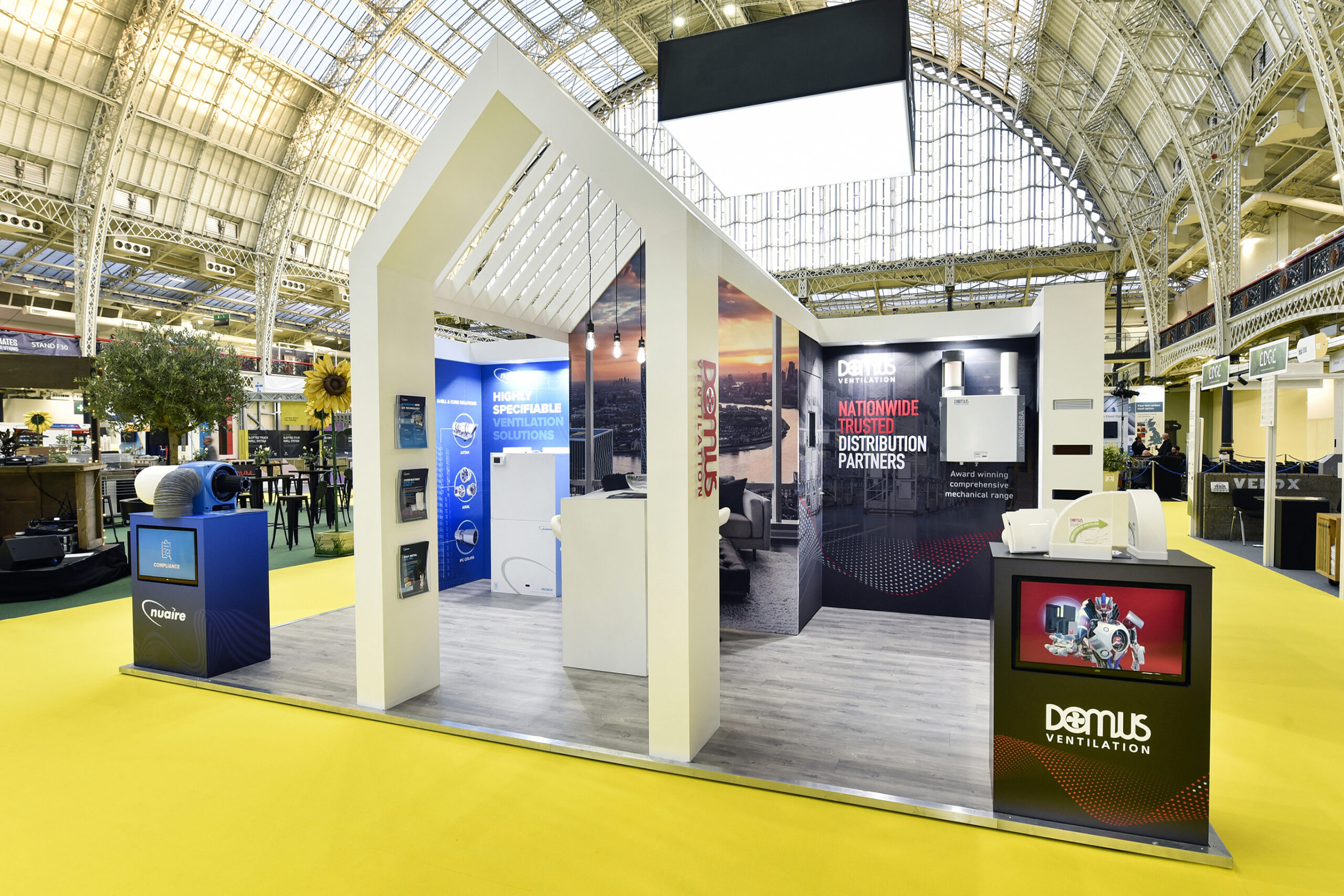 Energy saving ventilation solutions from Nuaire & Domus Ventilation at London Build 2024